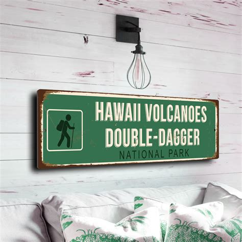 Hawaii Volcanoes National Park Sign - Classic Metal Signs