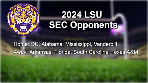 LSU football schedule for 2024 is set: Here’s who the Tigers play ...