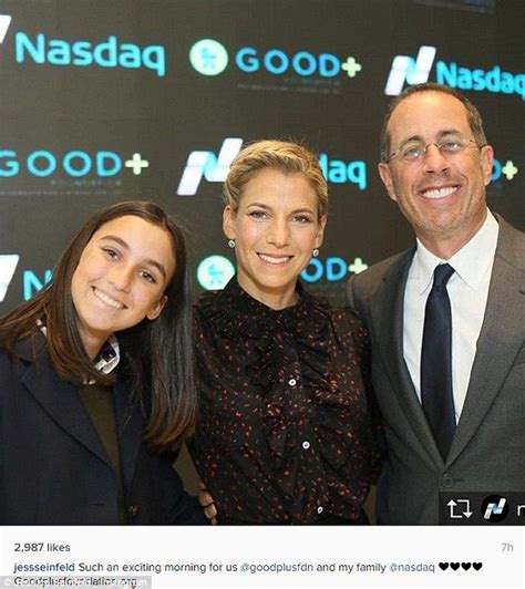 Jessica and Jerry Seinfeld with daughter Sascha, 15, ring NASDAQ bell | Seinfeld, Jessica ...