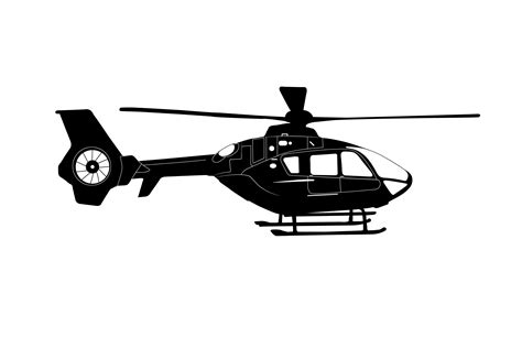 Helicopter Vector Silhouette Template Graphic by Turan Chowdhury · Creative Fabrica