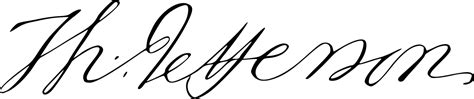 Download Thomas Jefferson Signature Clipart - ClipartKey