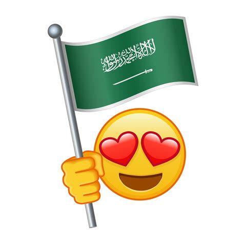 Emoji with Saudi Arabia flag Large size of yellow emoji smile 48204341 ...