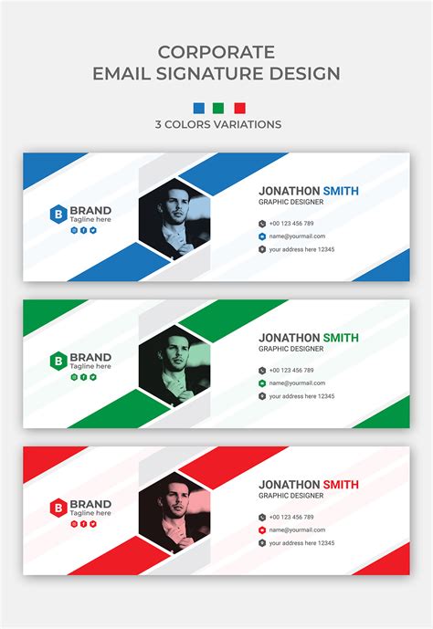 Corporate Business Email Signature Design Template | Behance