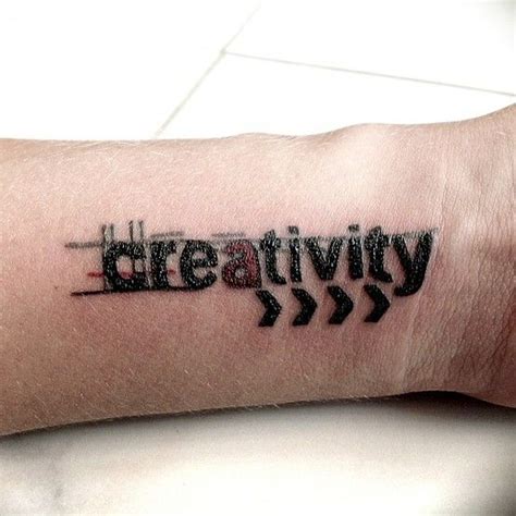 Creativity tattoo.