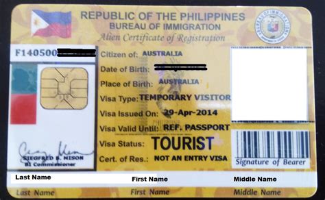 Alien Certificate of Registration – Philippines Information