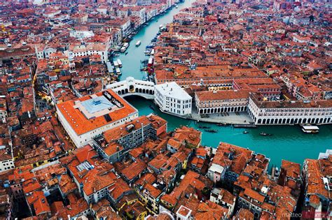 - Aerial view of roofs, Venice, Italy | Royalty Free Image