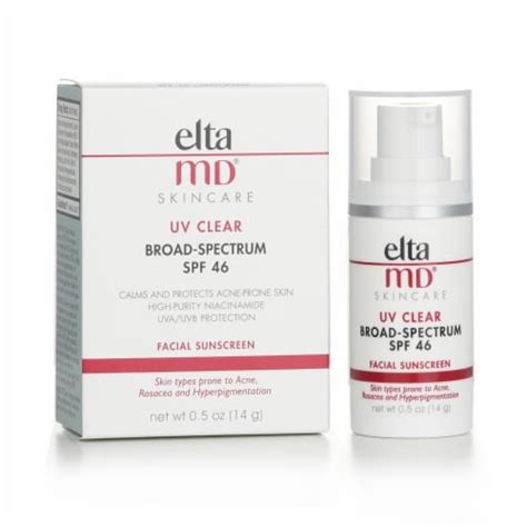 EltaMD UV Clear Facial Sunscreen SPF 46 For Skin Types Prone To Acne, Rosacea & Hyperpigment ...