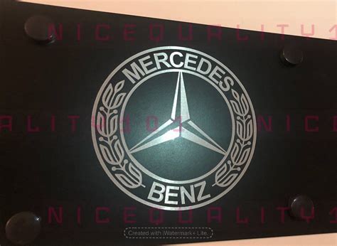 Купить Laser Engraved Mercedes Benz Stainless Steel Finished License на Аукцион из Америки с ...