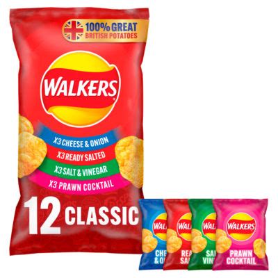 Walkers Classic Variety Multipack Crisps 12x25g - £3 - Compare Prices