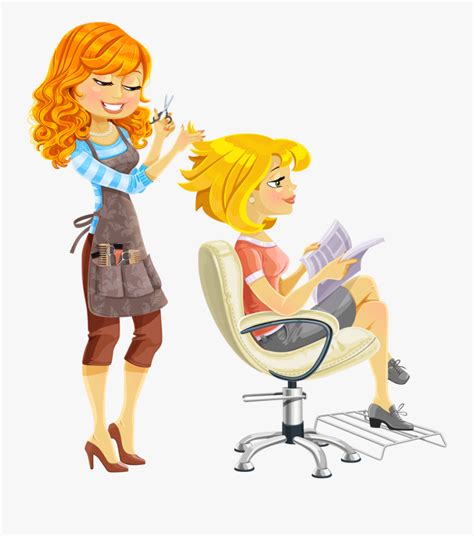 Transparent Cartoon Hair Png - Hairdresser Clipart , Free Transparent Clipart - ClipartKey