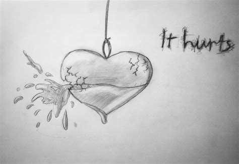 Drawn Broken Heart Sad - Heart Broken Girl Drawing (#2508661) - HD Wallpaper & Backgrounds Download