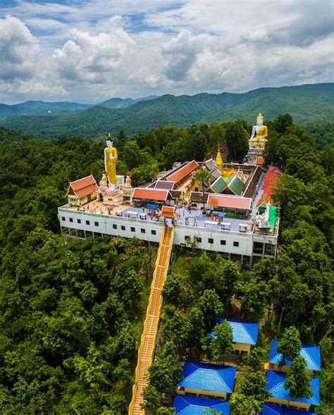 Premium Photo | Mountain temple in chiang mai, thailand.