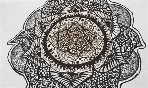 Zentangle ~Flower of patterns~ by ceibhfionn1 on DeviantArt