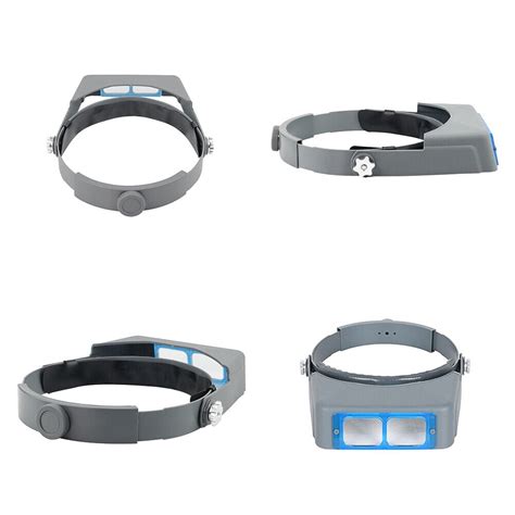 US 1-2 Pack Headband Magnifier Jewelers Magnifying Glasses Optical Headset Visor - Walmart.com