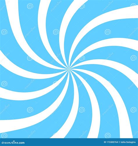 Abstract Blue Spiral Swirl Radial Optical Illusion Pattern. Hypnotic ...