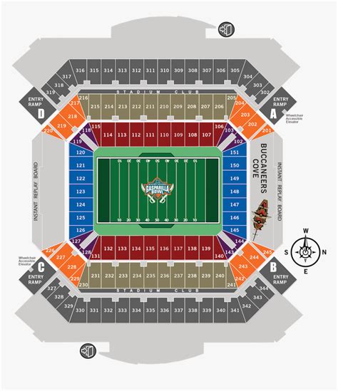 Raymond James Stadium Seating Chart With Seat Numbers And Rows | Two Birds Home