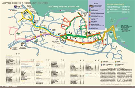 Map Of Downtown Gatlinburg Tennessee - Tourist Map Of English