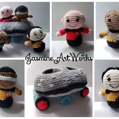 Star Trek Starship and Crew Crochet Pattern – Jasmine Art Works