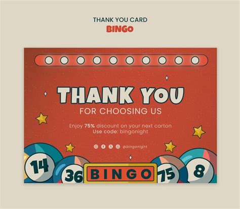 Free PSD | Bingo template design