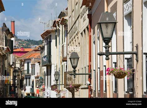 Close up detail of buildings in the Old Town Funchal Madeira Portugal EU Europe Stock Photo - Alamy