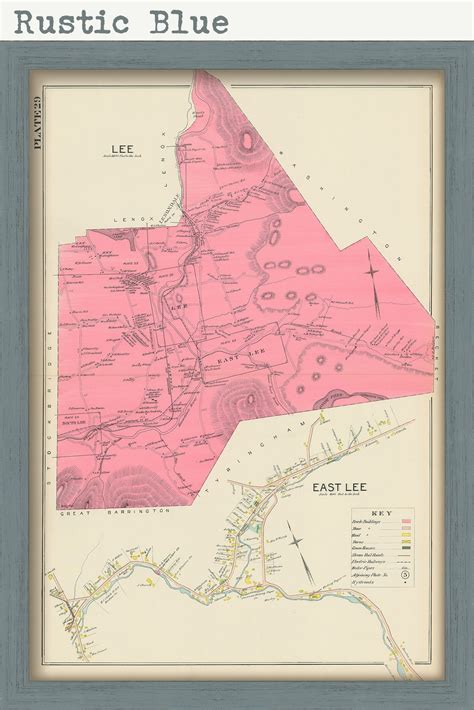 LEE Massachusetts 1904 Map Replica or Genuine ORIGINAL - Etsy