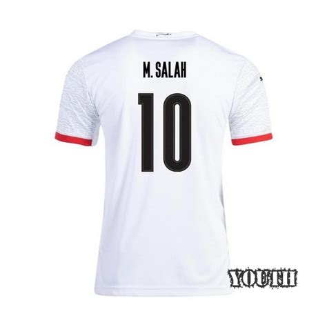 Creative Design 2020 Mohamed Salah EGYPT Away Youth Soccer Jersey