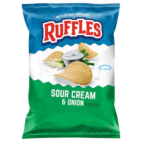 Save on Ruffles Potato Chips Sour Cream & Onion Order Online Delivery ...