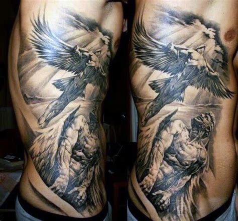 103 Guardian Angel Tattoos for Men | Rib tattoos for guys, Best tattoo ...