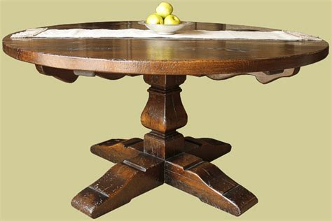 Round Oak Dining Table | Sits 6 to 8 People | British Handmade Bespoke ...