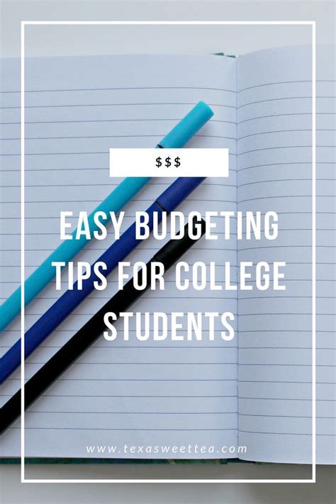 Easy Budgeting Tips for College Students | College budgeting, College ...