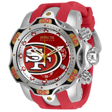 Invicta NFL San Francisco 49ers Red Dial Men's Watch 33086 886678389667 ...