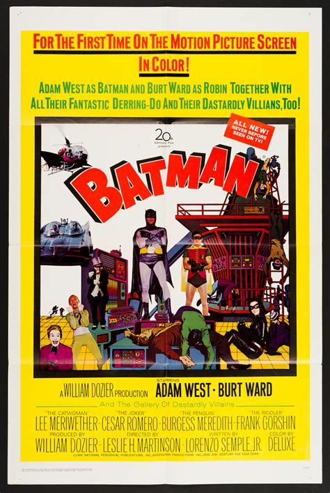 BATMAN (1966) Original Vintage US One Sheet Poster | Picture Palace Movie Posters