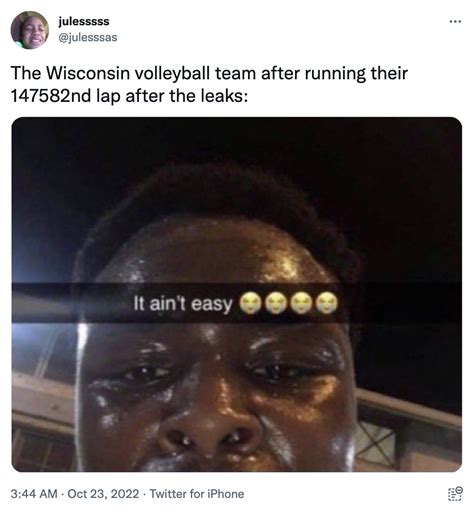 Wisconsin Volleyball Leak (Meme) | Wisconsin Volleyball Team Explicit ...