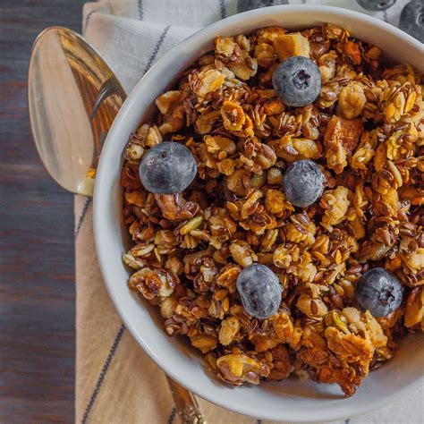 Baked Flax Seed Granola Recipe - Emily Farris