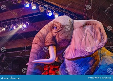 Elephant in Festival of the Lion King at Animal Kingdom. Editorial Stock Image - Image of animal ...