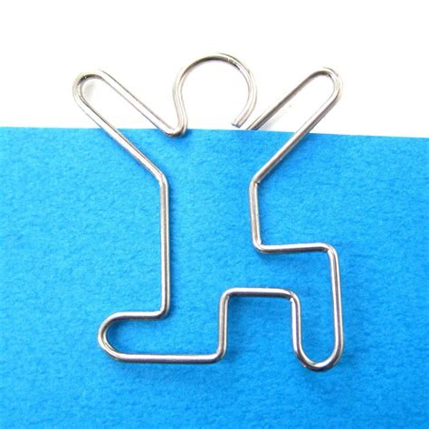 People Shaped Unique Funny Paper Clips | DOTOLY | Funny paper clip, Animal themed jewelry, Wire ...