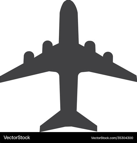 Airplane logo template icon design Royalty Free Vector Image