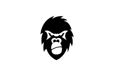 gorilla face logo | Branding & Logo Templates ~ Creative Market