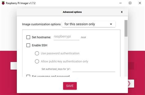 Advanced options of Raspberry Pi Imager | HOTKEY404