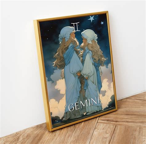 Gemini Astrological Digital, Gemini Instant Download Poster, Astrology ...