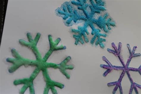 Snowflake Salt Painting- A Winter Themed Project You'll LOVE – The Salty Mamas