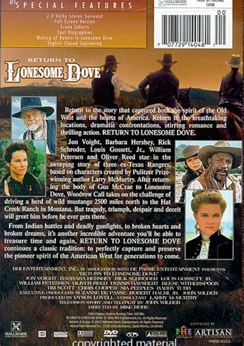 Return To Lonesome Dove (DVD 1993) | DVD Empire