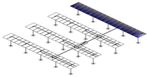 Single axis solar tracking system - solar trackers