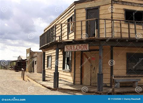 Old Wild West Cowboy Town Saloon USA Stock Photo - Image of ...