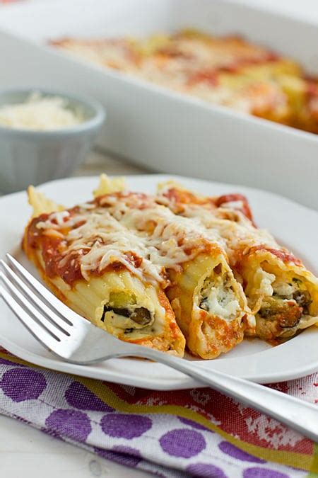 Make-Ahead Cheese & Roasted Vegetable Baked Manicotti Recipe