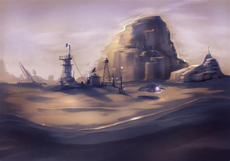 Desert Planet Landscape by anonamos701 on DeviantArt