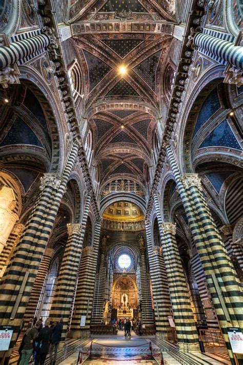 Interior of Siena Cathedral Editorial Stock Photo - Image of baroque, basilica: 160393093