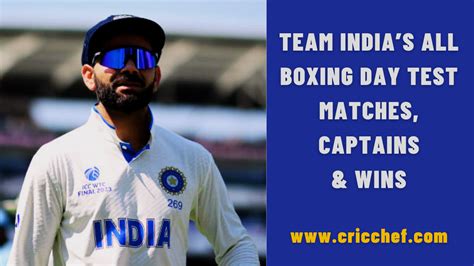 List of India's Boxing Day Test Matches, Captains, & Wins - Cricket ...