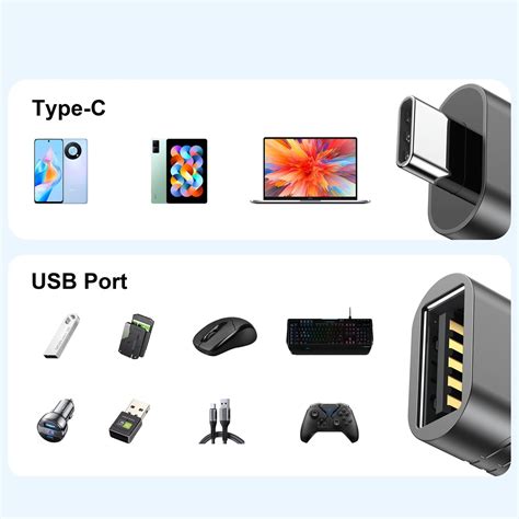 ZGstore Usb3.2 To Type C Adapter Otg Adapter Data Transmission Charging ...