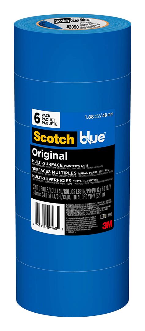 ScotchBlue Original Multi-Surface Painter's Tape, 1.88 inch 1.88" Width ...